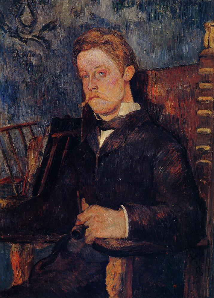 Portrait of a Seated Man - Paul Gauguin Painting